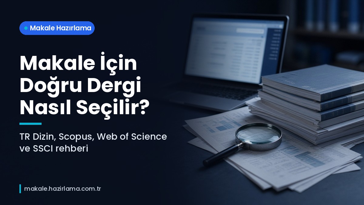Şu anda görüntülediğiniz: Makaleniz İçin Doğru Dergi Nasıl Seçilir? TR Dizin, Scopus ve WoS Rehberi
